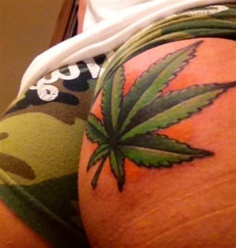 Hottest Sexy Stoner Weed Tattoos From Around The World