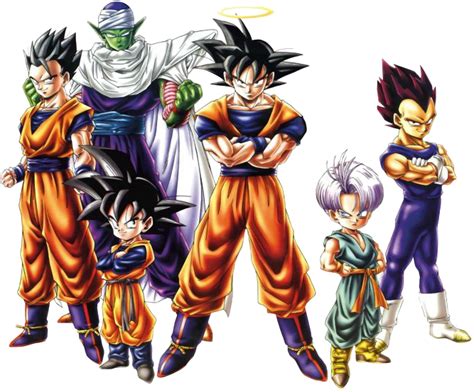 Download Dragon Ball Z Characters Png Image Free Stock Goku Vegeta