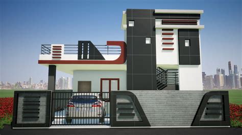 house plans simple house front elevation designs  single floor gif