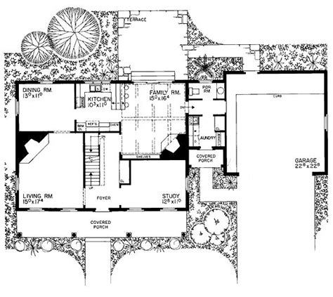 colonial style house plan    bed  bath  car garage colonial house plans