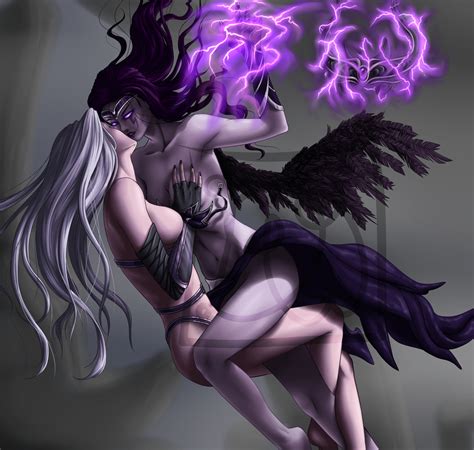 morgana and syndra by dreamingwooper hentai foundry