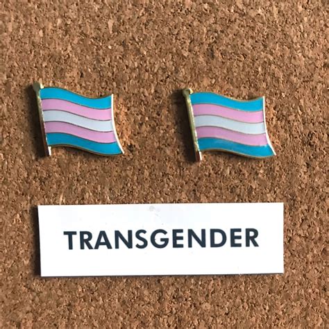 Trans Pride Pin Transgender Flag Pin Badge Trans Ftm Mtf Etsy
