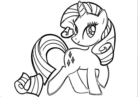 coloring page    pony rarity   coloring