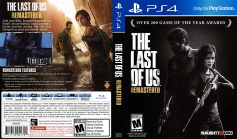 The Last Of Us Remastered 2014 Ps4 Cover Dvdcover