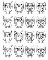 Coloring Owl Pages Adults Owls Rocks sketch template