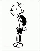 Kid Wimpy Diary Coloring Pages Greg Characters Kids Shoes Color Beautiful Gif Choose Board sketch template