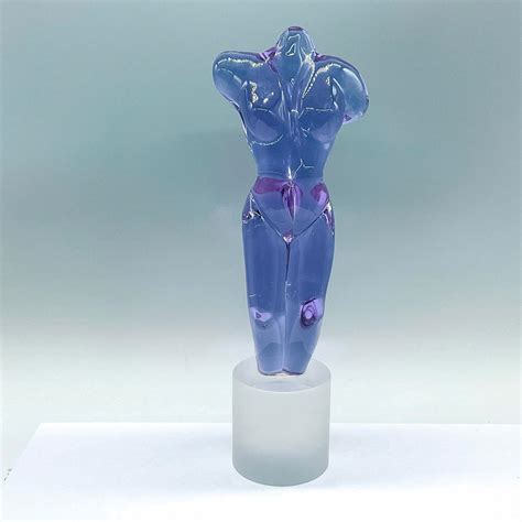 auction murano glass renato anatra sculpture signed