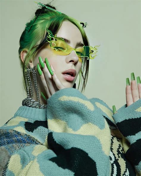 billie eilish   billie eilish billie green hair