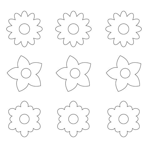images  printable templates paper flower paper flower