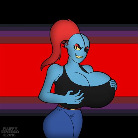 Undyne The Busty~ By Fluffyeevee40 On Deviantart