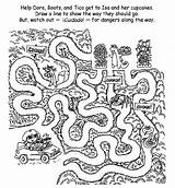 Dora Maze Puzzle Labirintos Exploradora sketch template