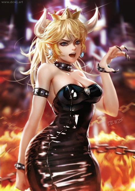 bowsette by dcwj bowsette nintendo fan art anime art