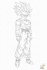 Coloring Gohan Pages Super Ssj2 Saiyan Dragon Ball Teen Para Drawing Kamehameha Colorir Gif Sketch Popular Library Clipart Template Coloringhome sketch template
