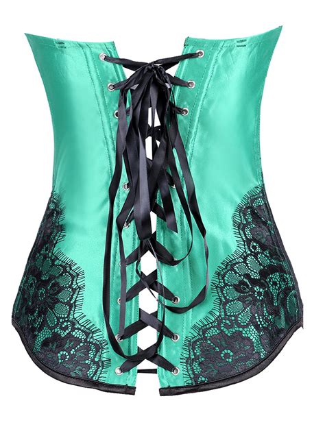 sexy purple front button satin women‘s overbust corsets