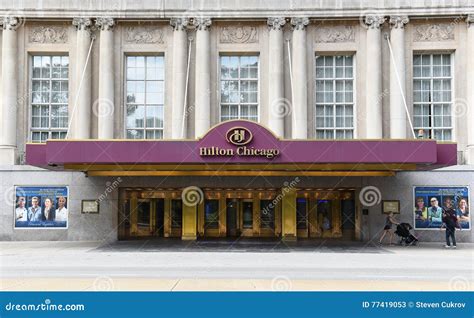 hilton chicago editorial stock photo image  destination