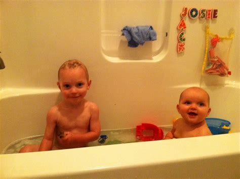 our becker blog brother sister bath time
