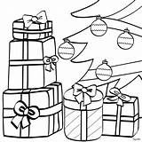 Presentes Weihnachtsgeschenke Ausmalen Weihnachtsbaum Regali Cadeaux Arvore Pintar árvore Decouverte Hellokids Doni Sob Arvores sketch template