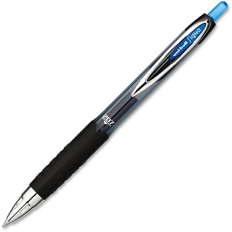 uni ball  retractable gel pens medium point  mm blue