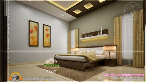 awesome master bedroom interior kerala home design  floor plans  dream houses