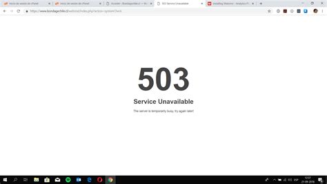 http error  service unavailable    fix
