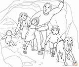 Coloring Cave Pages Bear Hunt Going Colouring Narrow Gloomy Printable Re Teddy Were Crafts Supercoloring Printables Kids Gaan Wij Op sketch template
