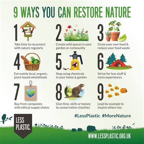 ways   restore nature  plastic