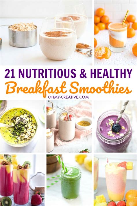 nutritious  healthy breakfast smoothies   creative