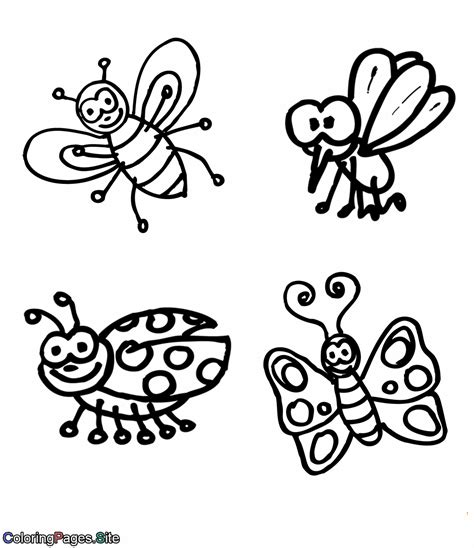 printable insect coloring pages