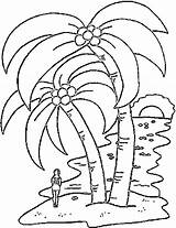 Coloring Pages Tropical Island Popular sketch template