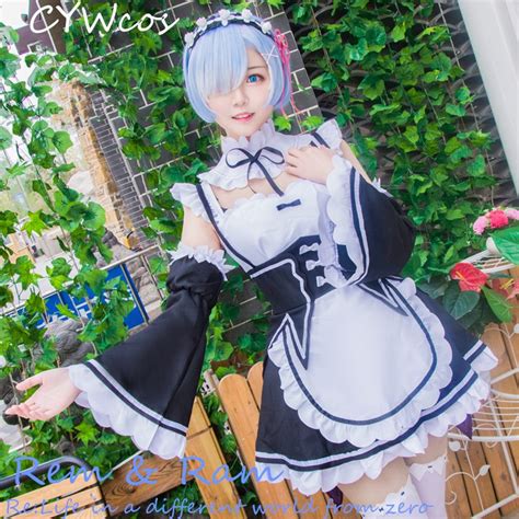 re life in a different world from zero cosplay costume rem ram maid