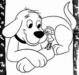 Clifford Nose Perro Fondle Colorings sketch template
