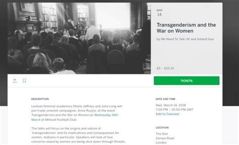 ‘anti trans event with speaker who says raising trans