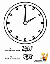Coloring Clock Time Pages Kids Telling Choose Board Sheets Learning sketch template