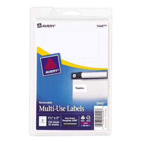 avery multi  removable  labels  count   university