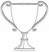 Trophy Coloring Cup Pages Children Top sketch template