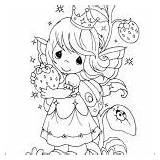 Precious Moments Coloring Pages Fairy Everfreecoloring Printable sketch template