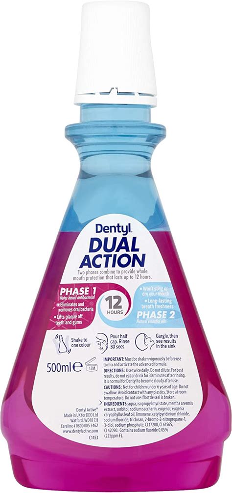 dentyl dual action fresh clove cpc mouthwash 500 millilitre bigamart