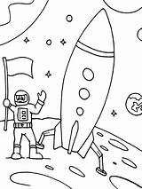 Colorear Astronaut Weltraum Gratuitos космонавт Malvorlagen Dlya Risunki Novoj Planete Zum sketch template