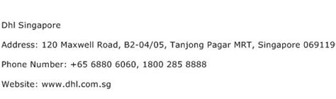 dhl singapore address contact number  dhl singapore