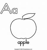 Coloring Apple Alphabet Abc Pages Learning Aa Book Primarygames Printable Kids Worksheets Sheet Learn Fun sketch template