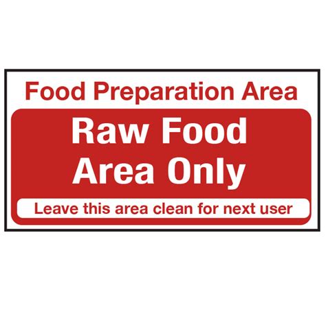 food preparation area raw food   adhesive vinyl