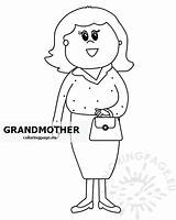 Grandmother Coloringpage sketch template