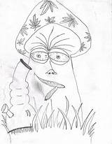 Stoner Drawing Trippy Easy Drawings Mushroom Getdrawings sketch template
