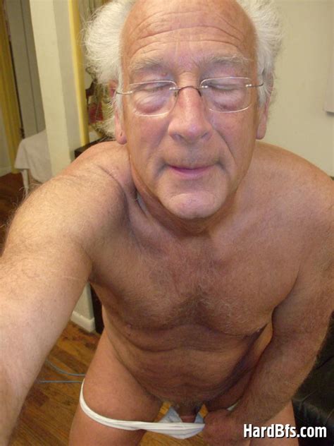very old gay men taking off his panties and making
