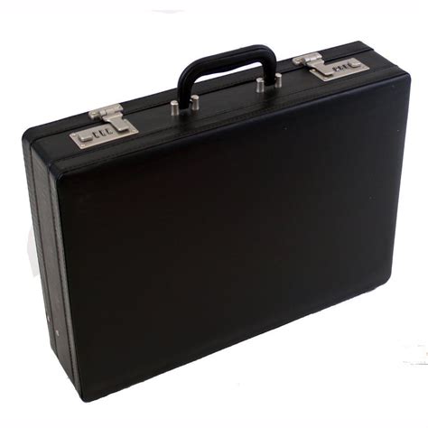 quality black leather effect pu briefcase attache casetravel case  ebay