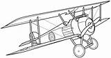 Drawing Biplane Coloring Pages Airplane Plane Simple Bi Plans Getdrawings sketch template