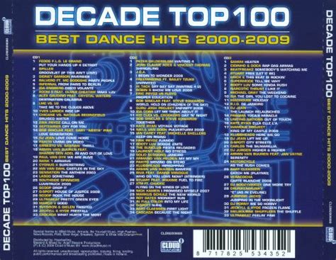 decade top 100 best dance hits 2000 2009 various artists songs