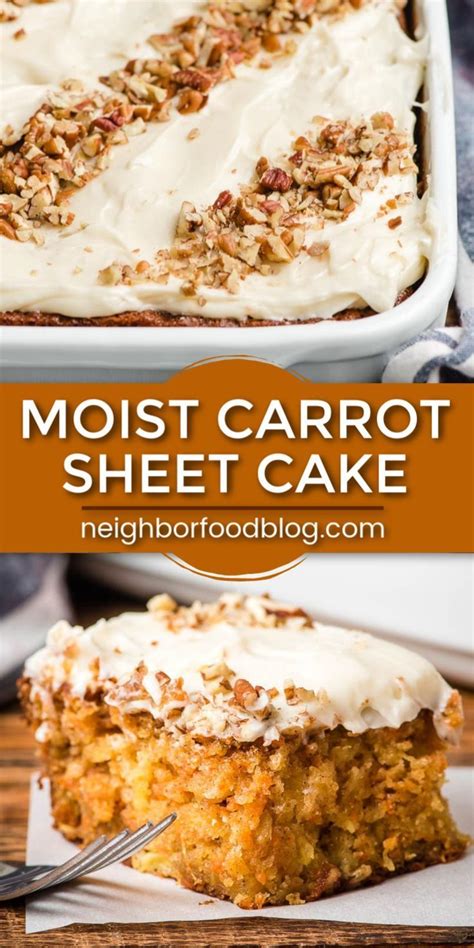 super moist carrot sheet cake  cream cheese frosting
