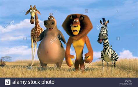 Melman Gloria The Hippo Alex The Lion And Marty The Zebra