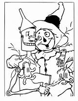 Oz Wizard Coloring Scarecrow Pages Man Tin Drawing Wicked Witch Printable Colouring Being Different Print Dorothy Land Getdrawings sketch template